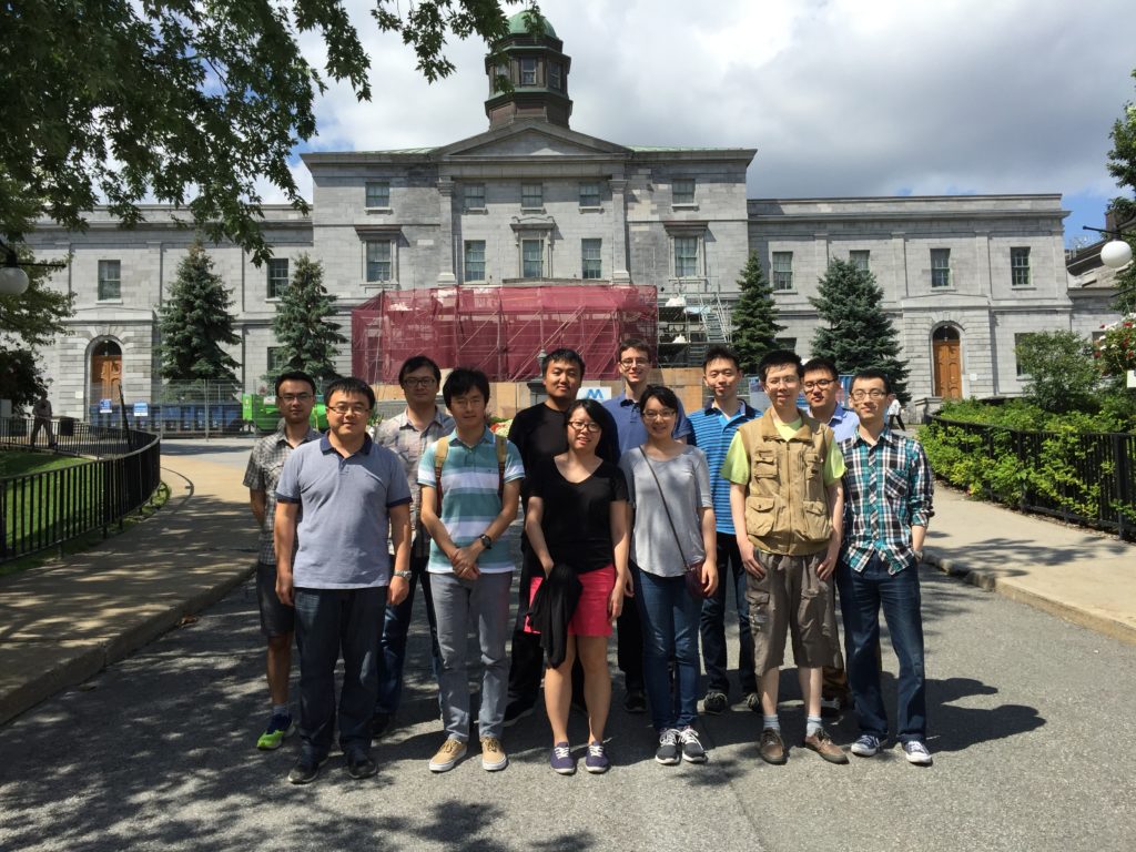 Group photo (McGill campus; 2015/08)